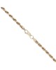 3.7mm Diamond Cut Rope Link Chain in 14K Yellow Gold